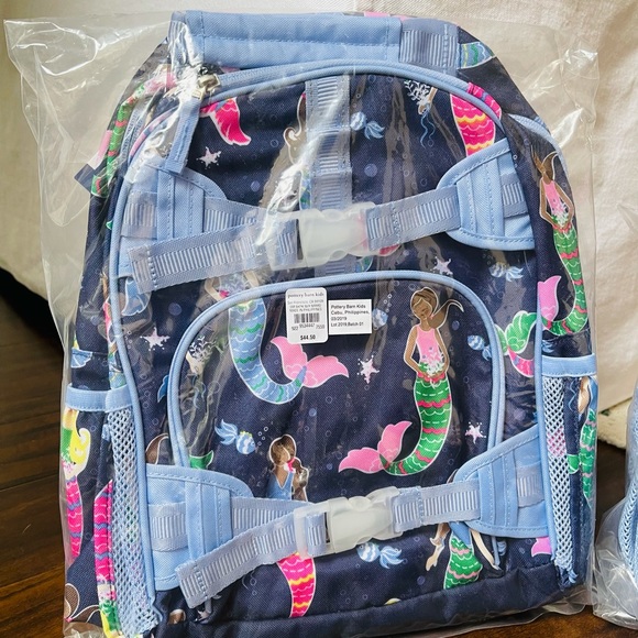 Pottery barn mernaid backpack and lunbox - Picture 3 of 12